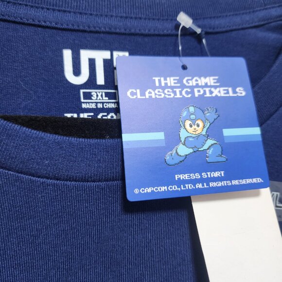 HTF NWT Size 3XL Uniqlo x Capcom Mega Man Tee - Picture 2 of 2